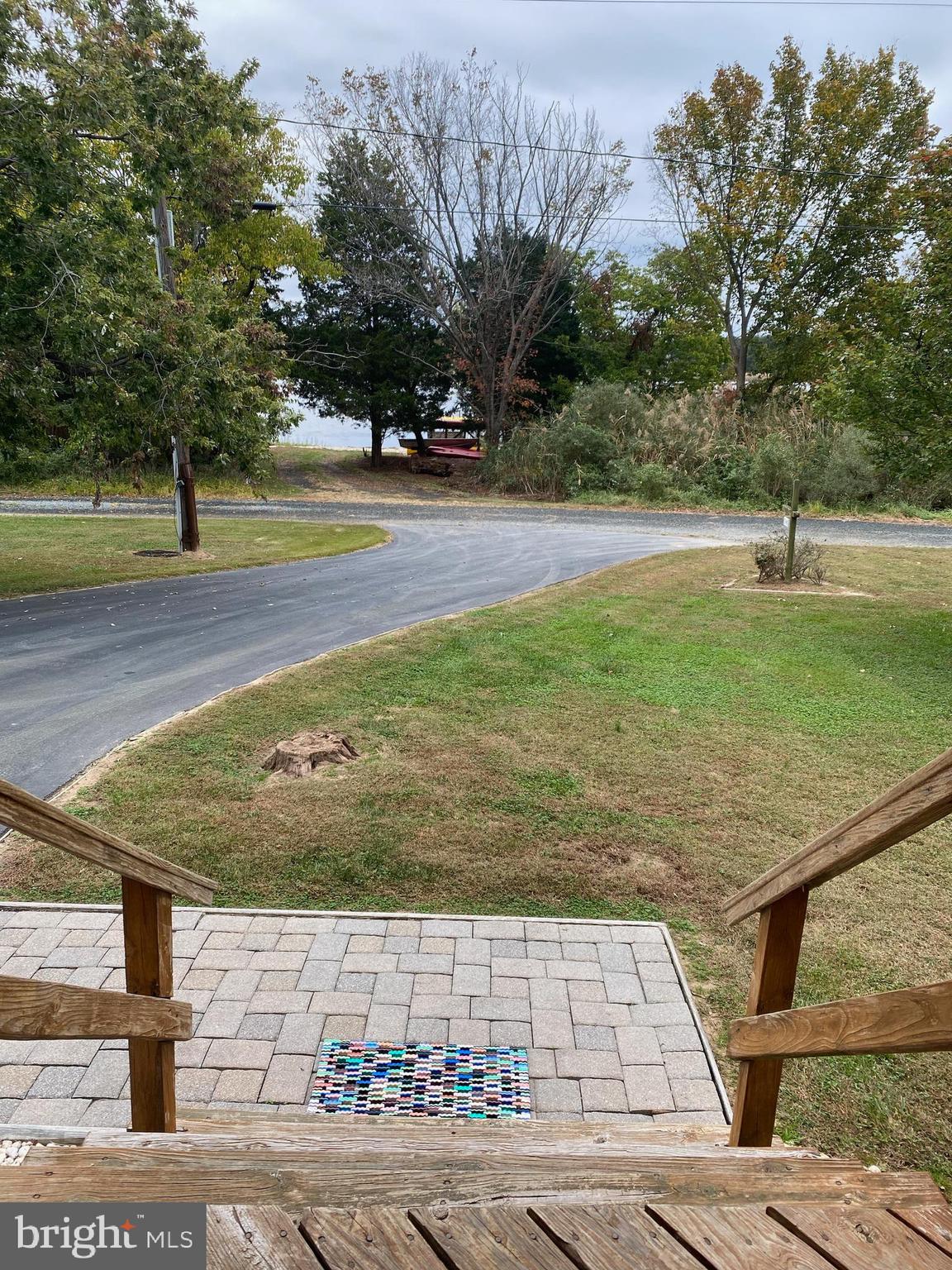 from the back door facing the entrance to beach