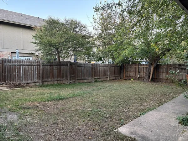 a backyard of a house