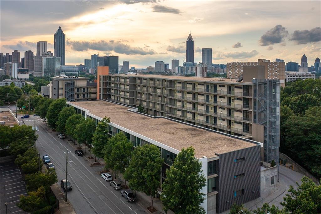 480 John Wesley Dobbs Avenue Northeast, Unit 612 Atlanta, GA 30312 - Photo 31 of 33 a view of a city with tall buildings