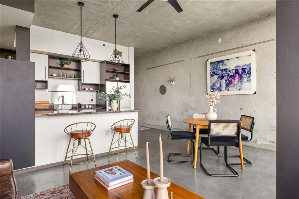 480 John Wesley Dobbs Avenue Northeast, Unit 612 Atlanta, GA 30312 - Photo 5 of 33 a view of a dining room with furniture