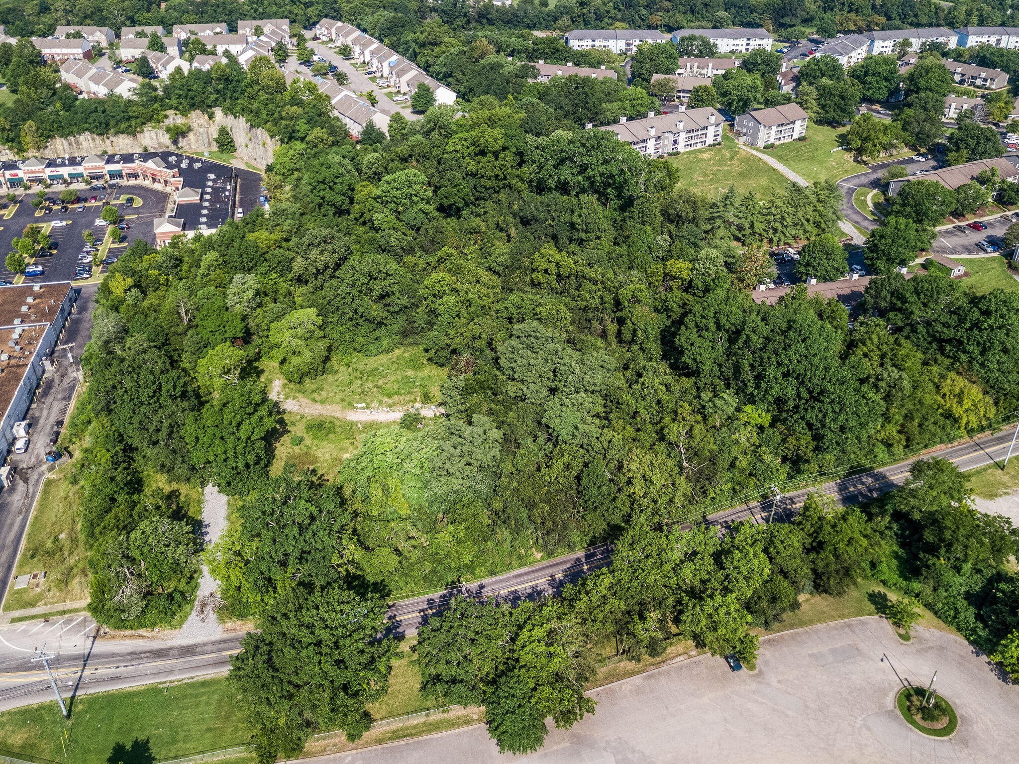 5215 Blue Hole Road Antioch, TN 37013 - Photo 14 of 18 an aerial view of residential houses with outdoor space and trees