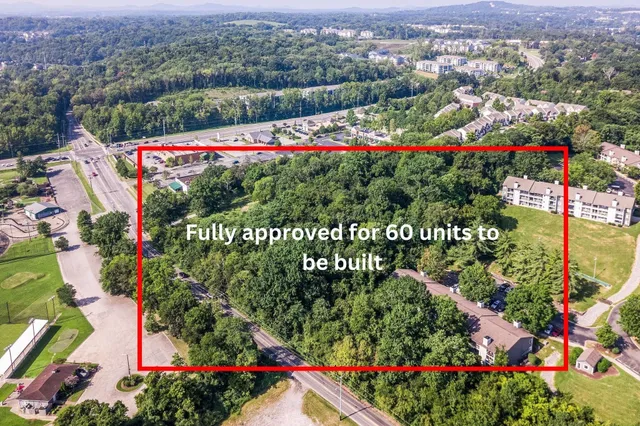 an aerial view of a houses