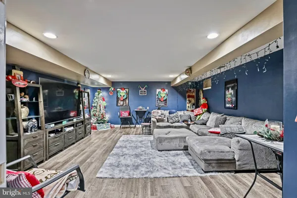 a view of livingroom with furniture and toys