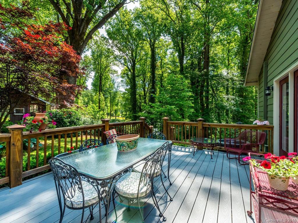 190 Euit Smith Road Tryon, NC 28782 - Photo 20 of 36 a view of balcony with furniture and wooden deck
