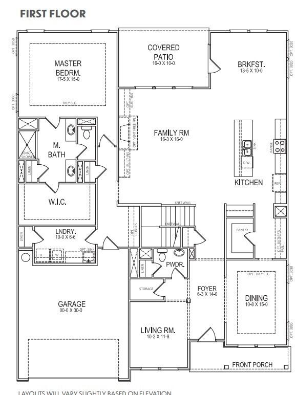 3696 Cherokee Valley Road Ringgold, GA 30736 - Photo 38 of 39 Main Level Floor Plan