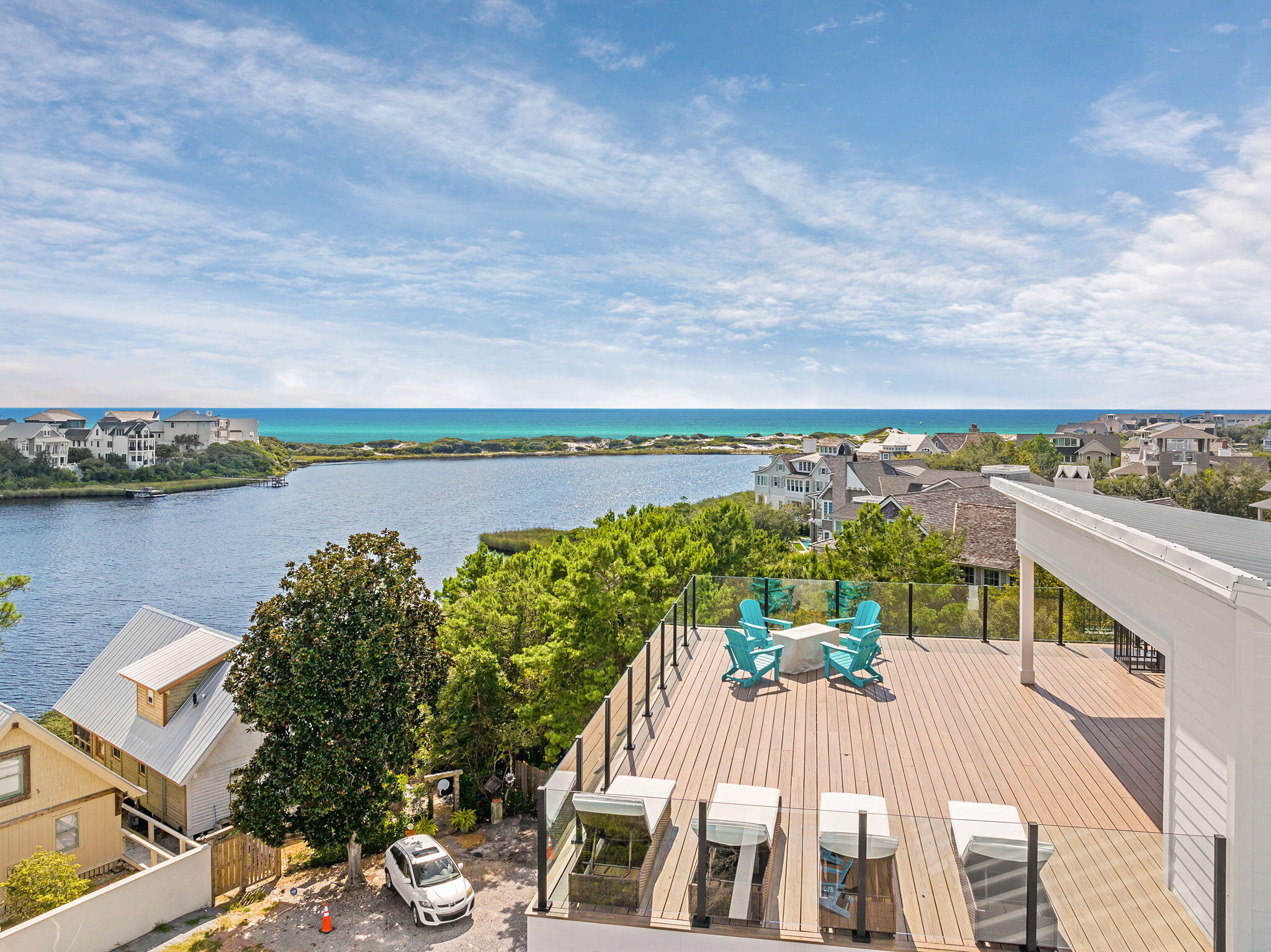 7570 East County Highway 30A Watersound, FL 32461 - Photo 12 of 64 a view of a city from a terrace