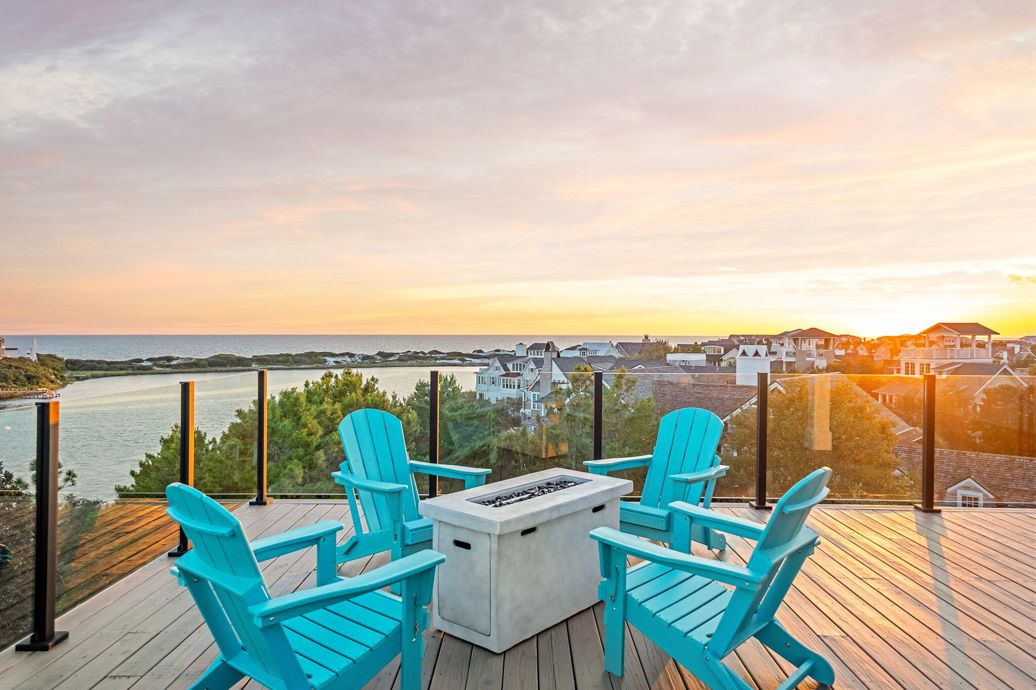 7570 East County Highway 30A Watersound, FL 32461 - Photo 13 of 64 a view of a terrace with furniture