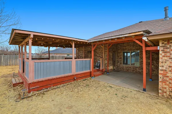 a view of a wooden deck