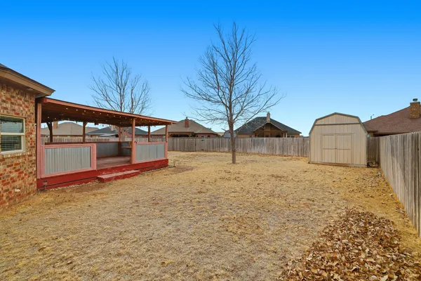 a backyard of a house