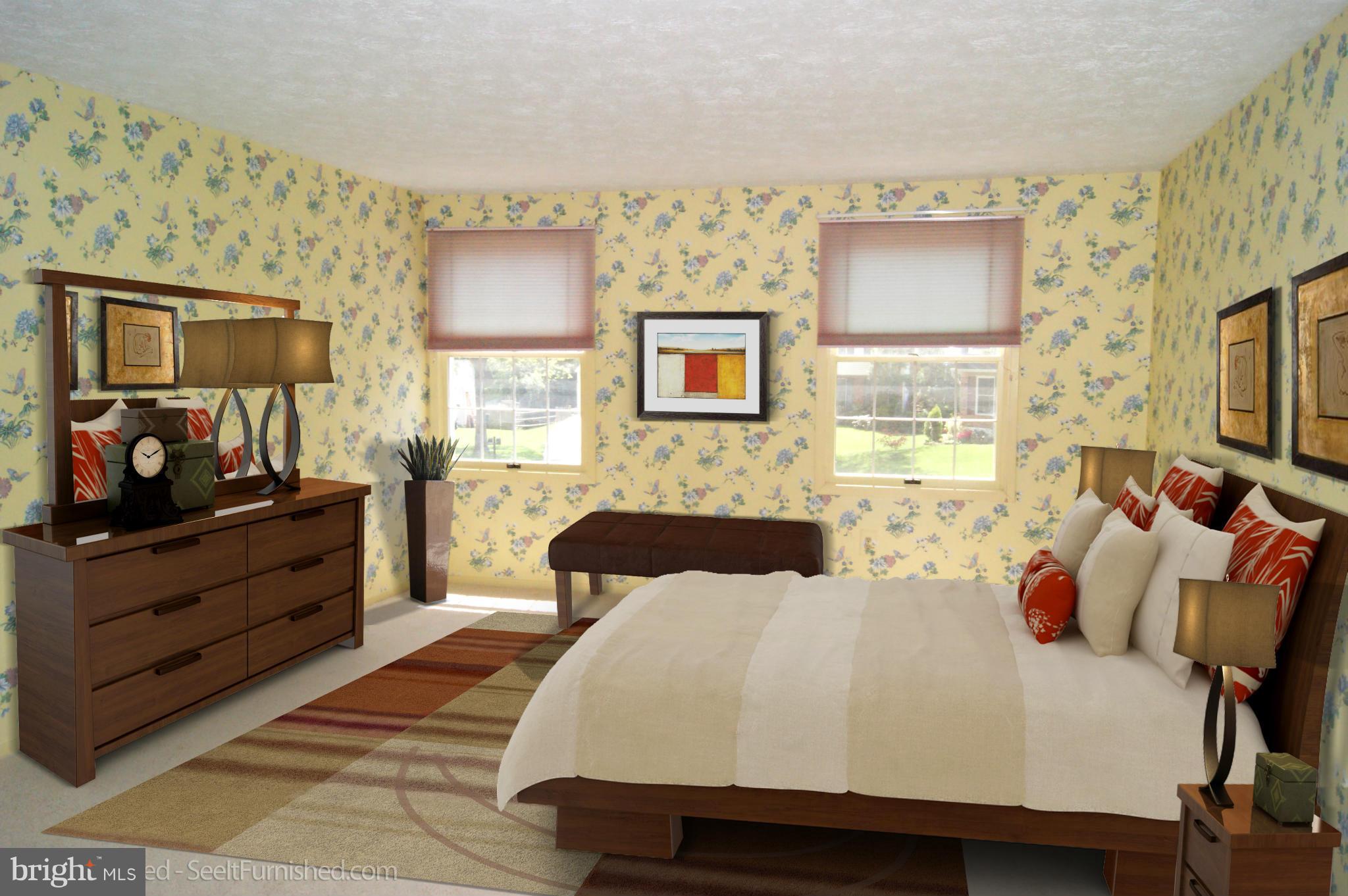 9906 Manet Road Burke, VA 22015 - Photo 14 of 30 Master Bedroom - Virtually Staged