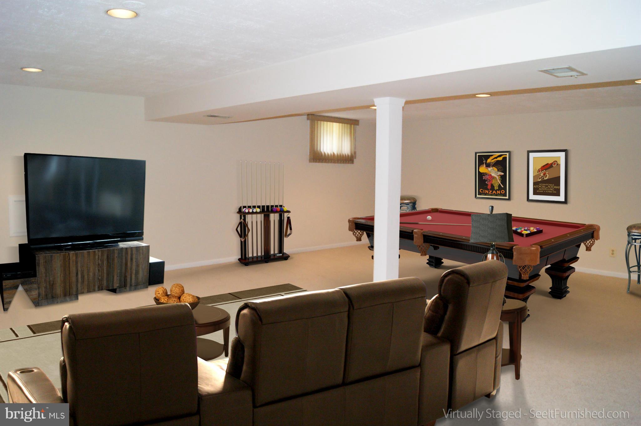9906 Manet Road Burke, VA 22015 - Photo 23 of 30 Rec Room Virtually Staged