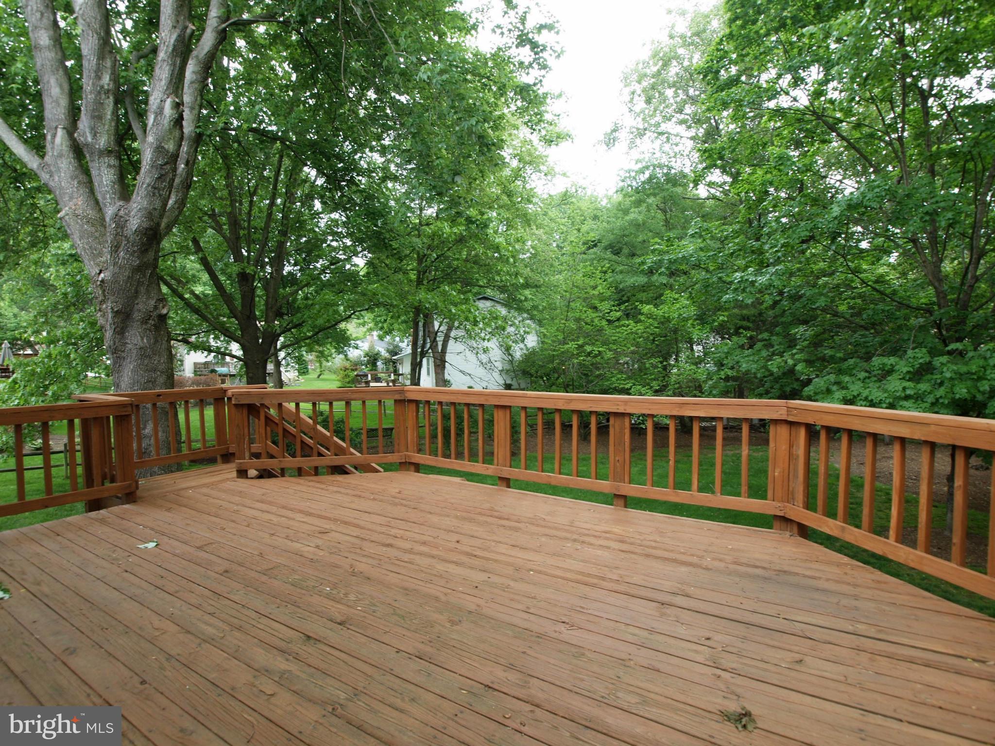 9906 Manet Road Burke, VA 22015 - Photo 26 of 30 Deck with Stairs to Back Yard