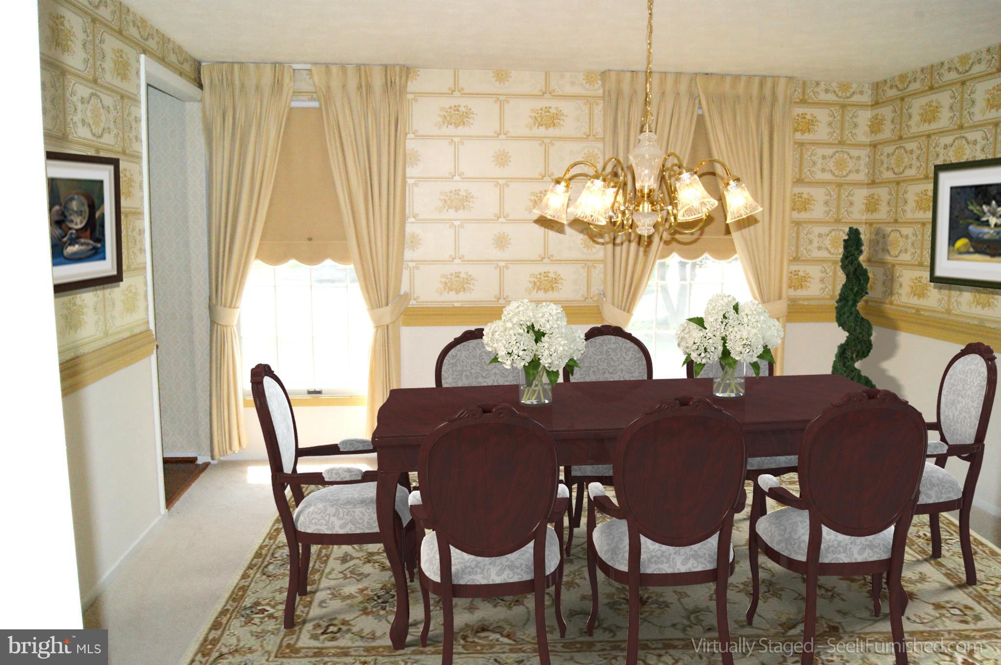 Dining Room Virtually Staged