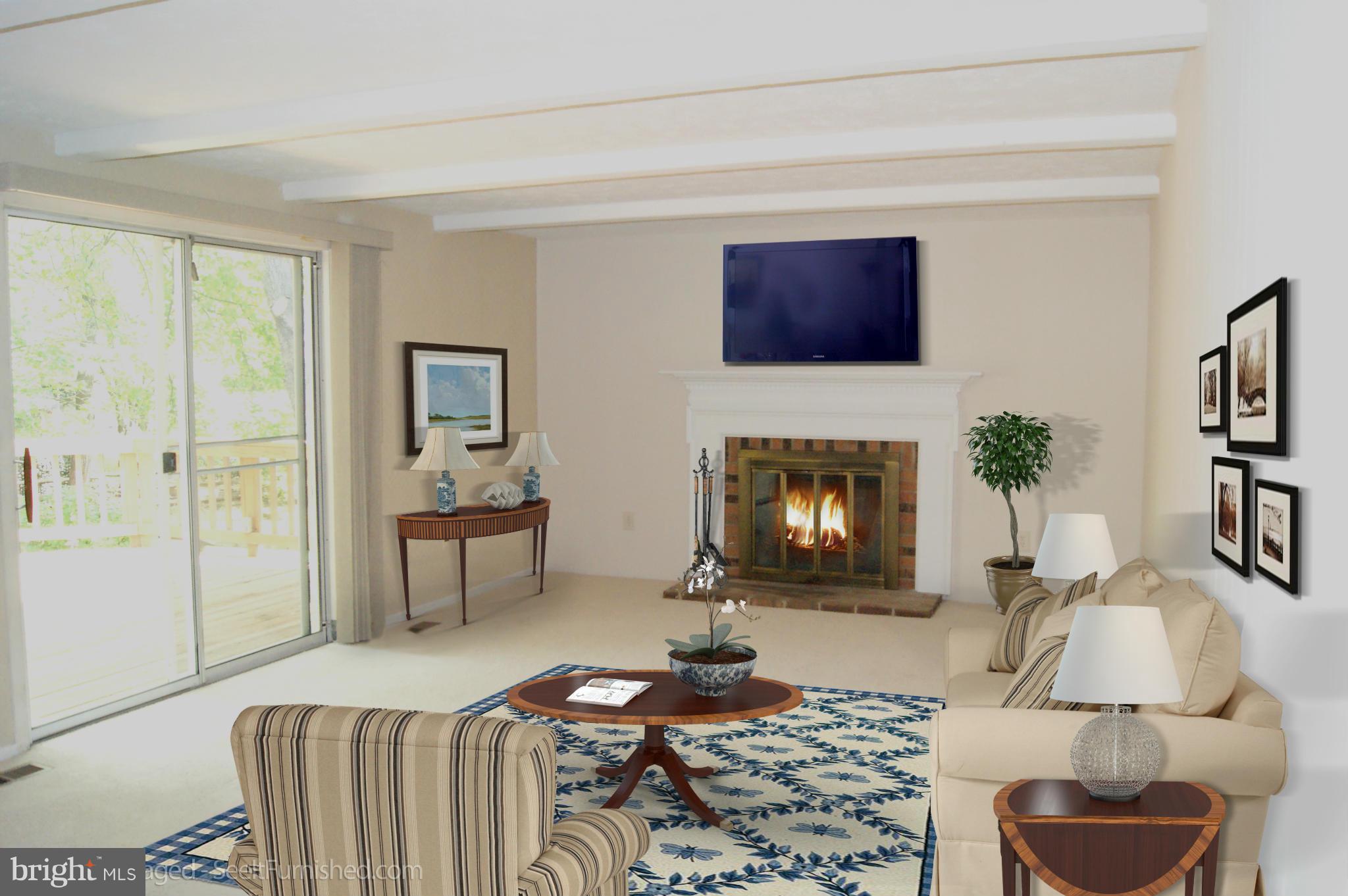 9906 Manet Road Burke, VA 22015 - Photo 10 of 30 Family Room Virtually Staged