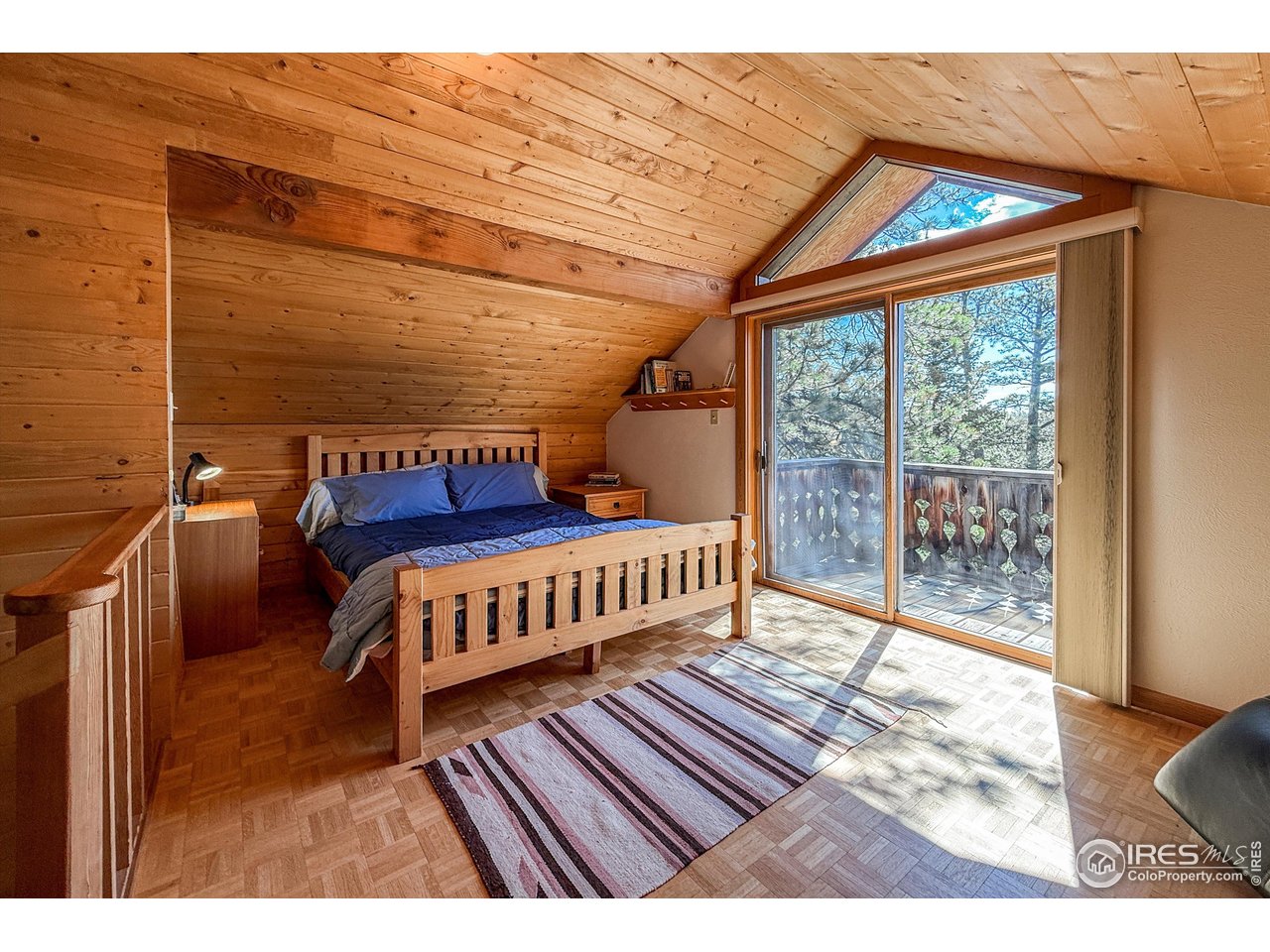 18673 Highway 7 Lyons, CO 80540 - Photo 27 of 39 Loft/sleeping space enjoys its own private balcony...