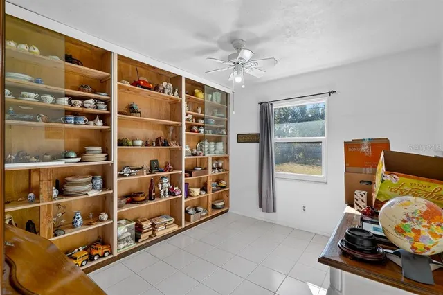 a room with storage and utility