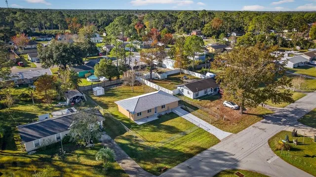an aerial view of a houses