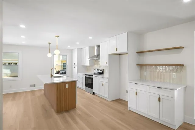 a view of an empty room