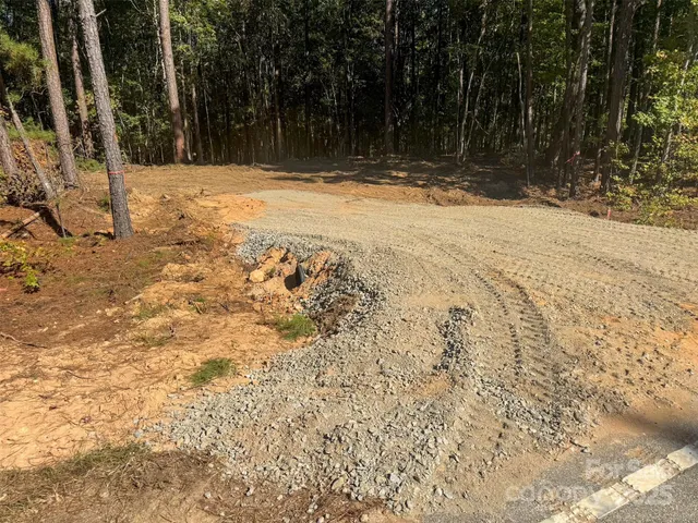 a view of side of a yard