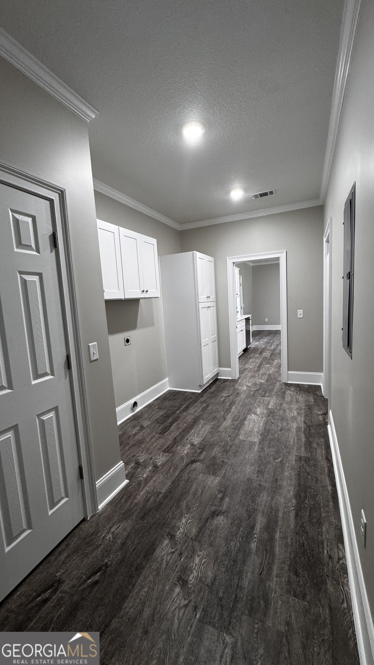 3 Willow Pointe Claxton, GA 30417 - Photo 29 of 31 a view of a hallway with wooden floor and staircase