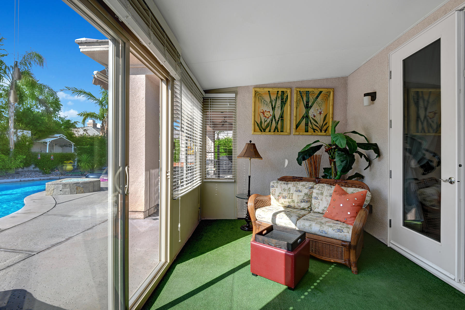 19 Orleans Road Rancho Mirage, CA 92270 - Photo 19 of 32 PRIMARY BEDROOM SUNROOM TO POOL MLS