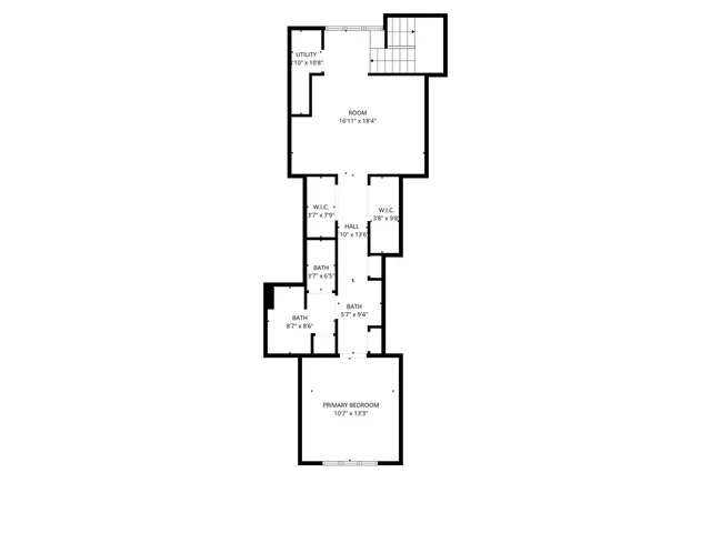 a picture of wall with a white wall and a picture