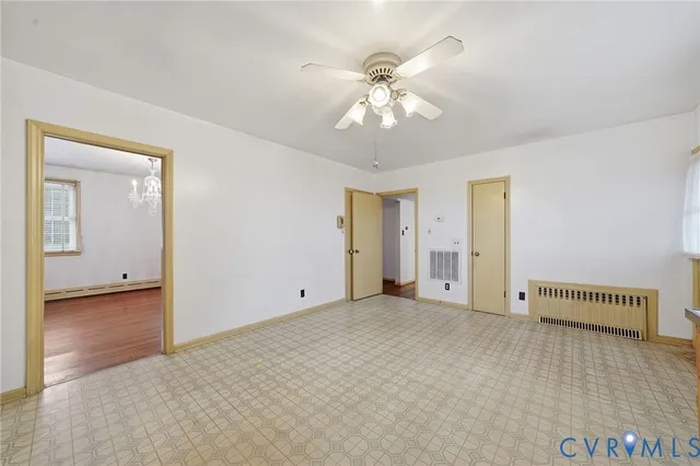 a view of an empty room