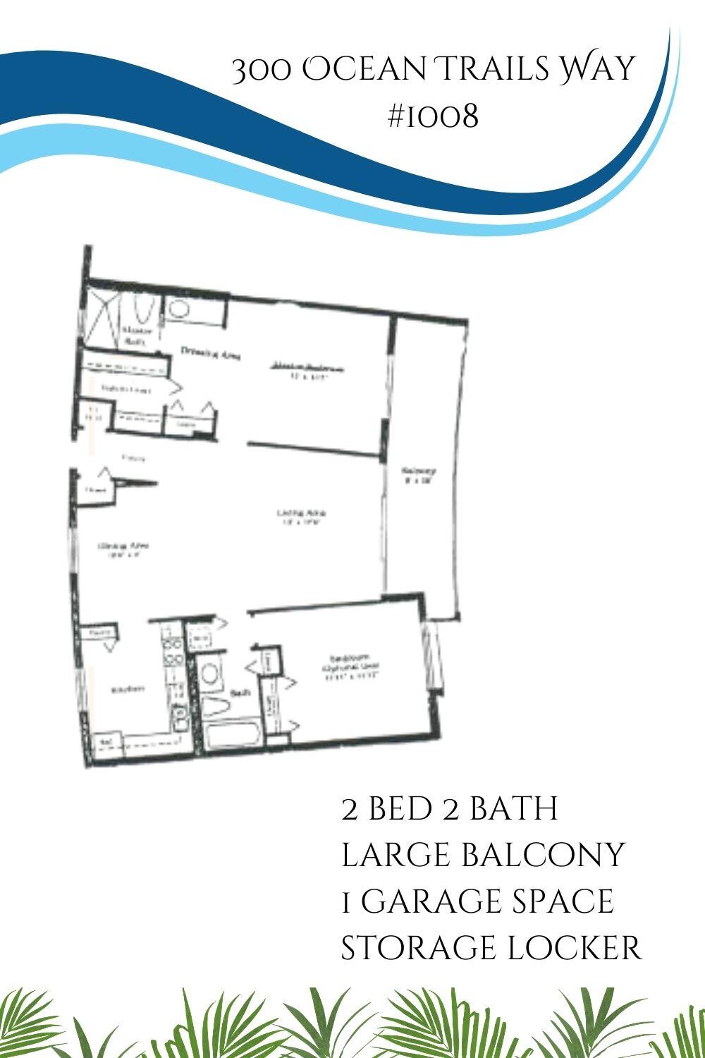 300 Ocean Trail Way, Unit 1008 Jupiter, FL 33477 - Photo 24 of 24 Typical Floor Plan