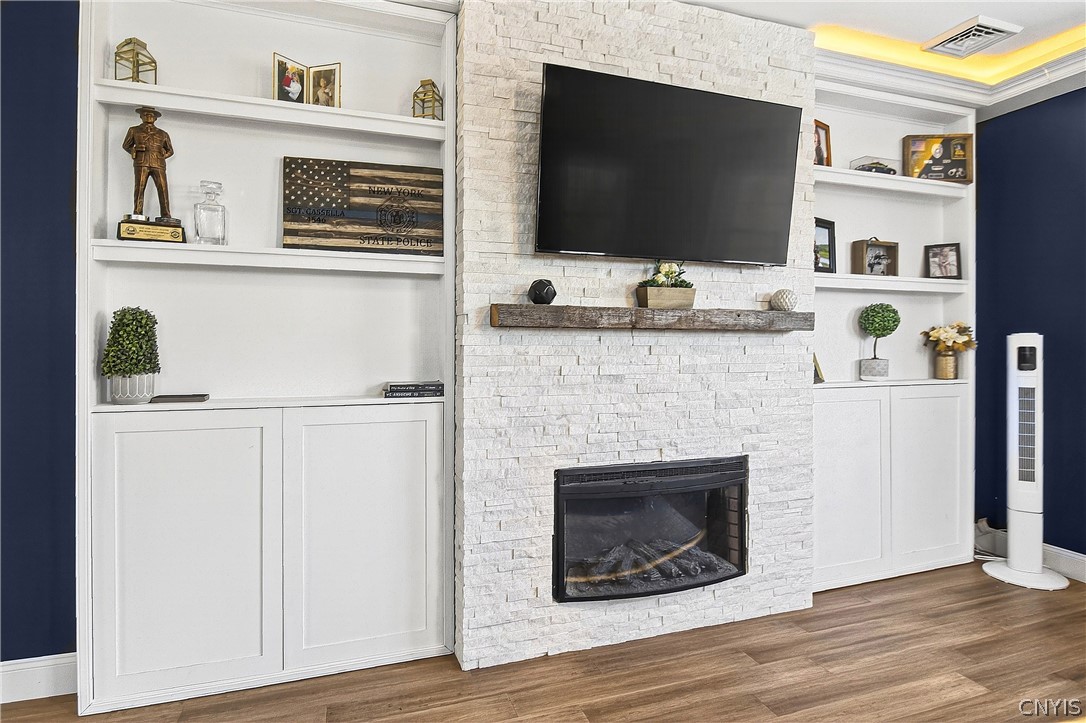 388 Peck Road Salisbury, NY 13454 - Photo 27 of 49 Electric Fireplace with Built ins