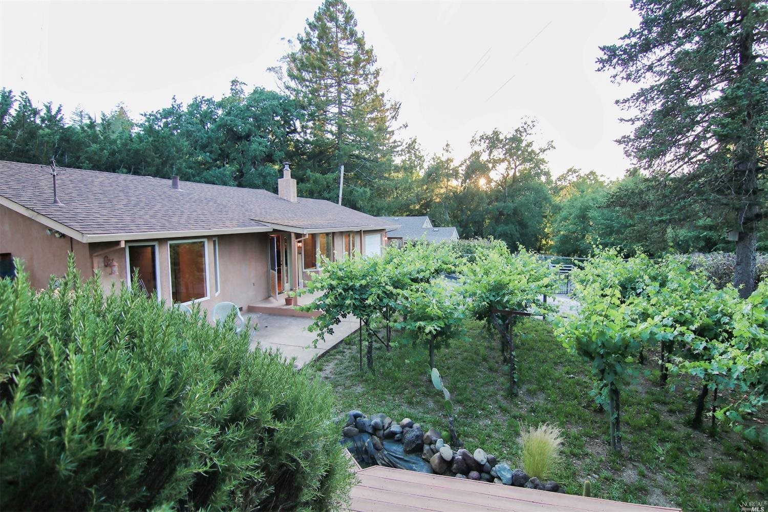 820 Warm Springs Road Kenwood, CA 95452 - Photo 1 of 1 a aerial view of a house