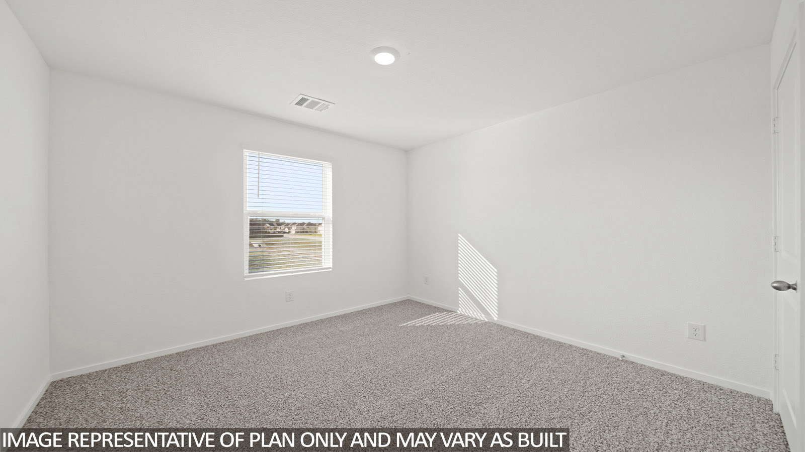 228 Flying Tigers Trail Jarrell, TX 76537 - Photo 14 of 17 Spacious room featuring neutral carpet flooring, white painted walls, and a window with horizontal blinds