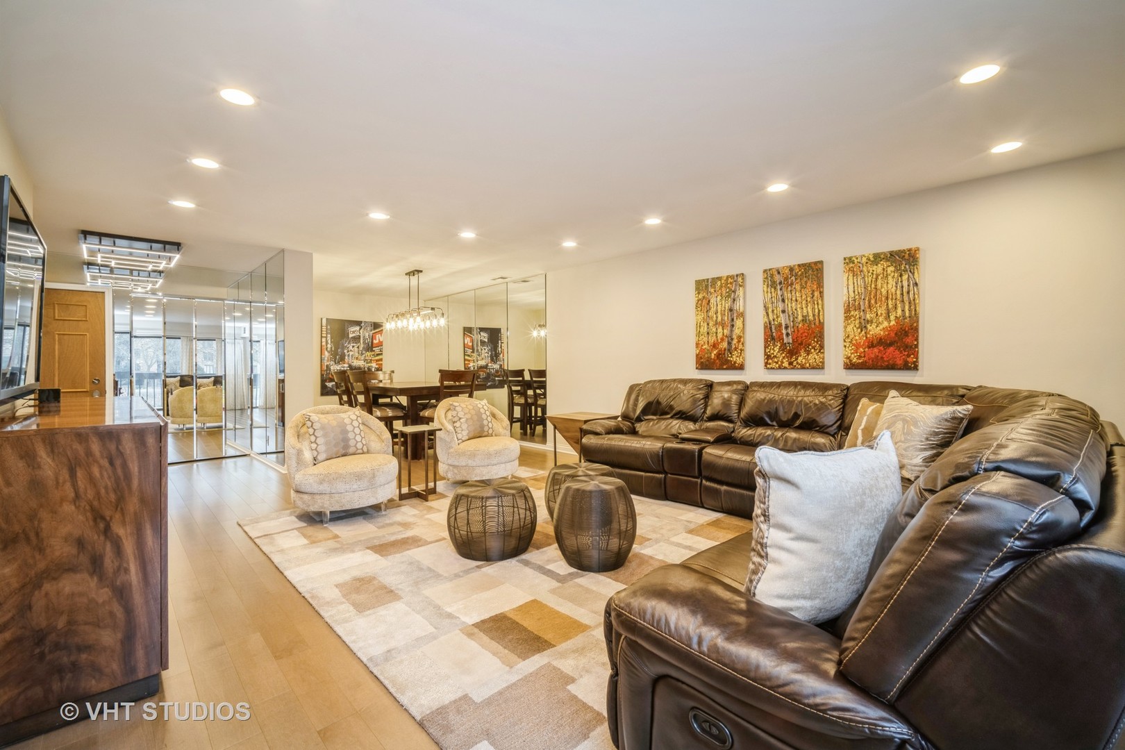 1831 Mission Hills Road, Unit 112 Northbrook, IL 60062 - Photo 5 of 17 a living room with furniture kitchen view and a large window