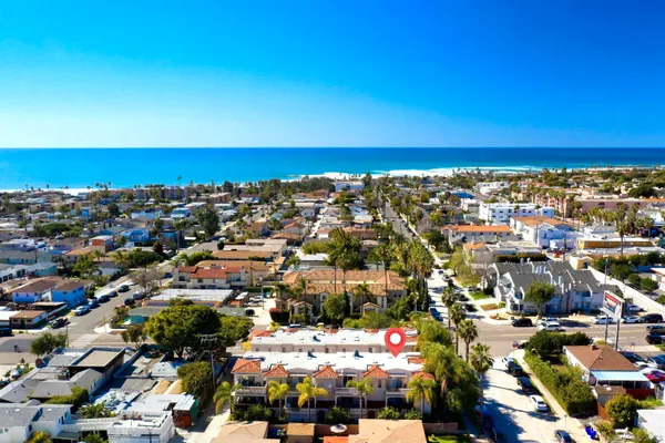 a view of city and ocean