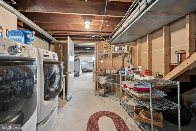 a view of storage and utility room
