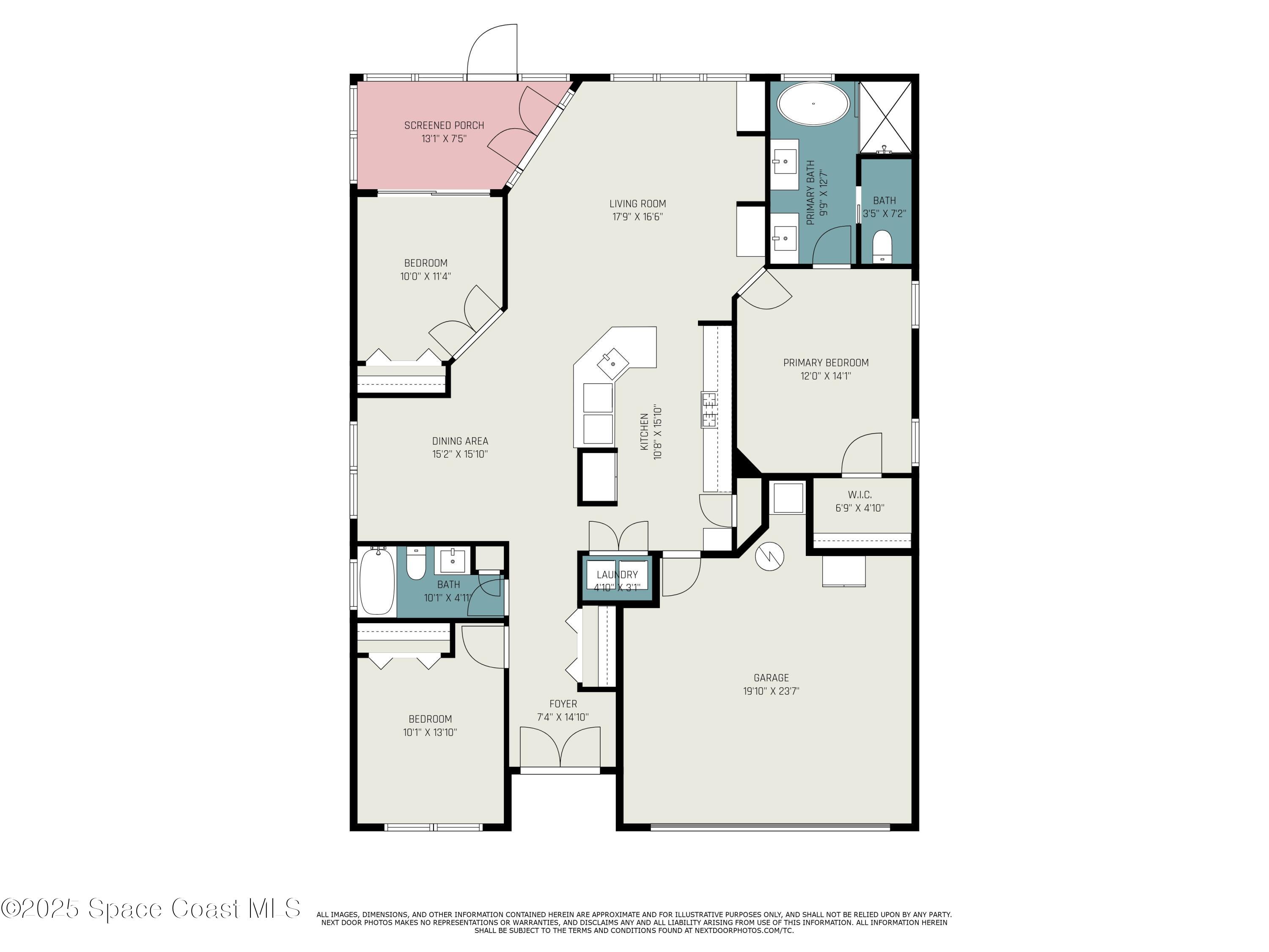 853 Villa Drive Melbourne, FL 32940 - Photo 2 of 26 a picture of a floor plan