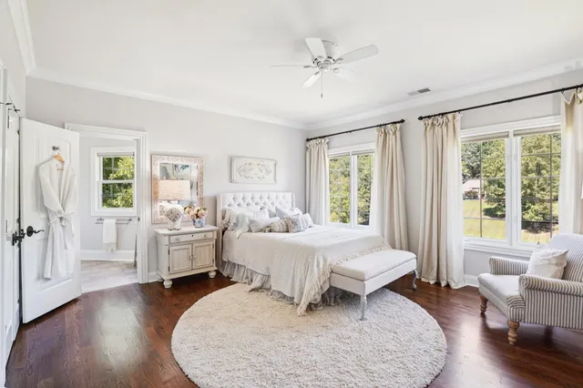 a view of a garden filled with potted plants