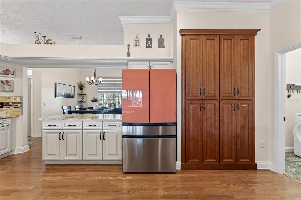 3522 Fox Squirrel Lane Valrico, FL 33596 - Photo 30 of 82 a kitchen with stainless steel appliances granite countertop a refrigerator and a sink