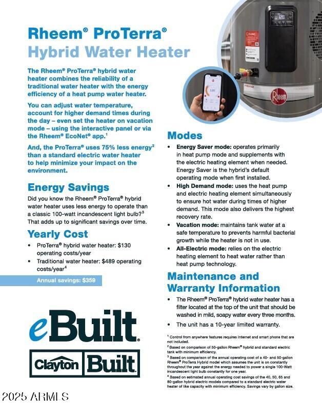 301 North Brower Road Maricopa, AZ 85139 - Photo 40 of 41 Rheem WH Specs