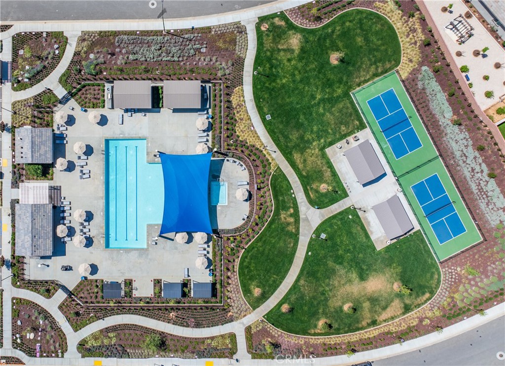 2271 Linden Lane Banning, CA 92220 - Photo 32 of 38 an aerial view of a house with outdoor space and swimming pool