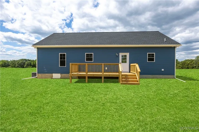 a house view with a garden space