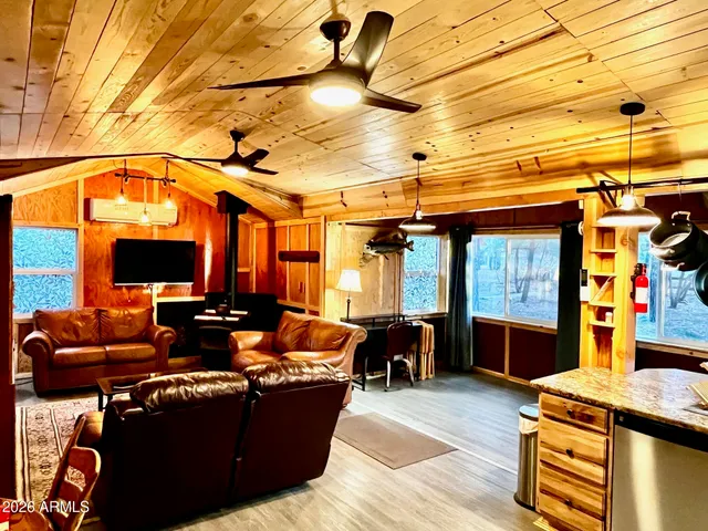 a outdoor living space with furniture