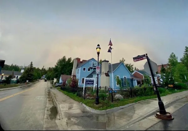 an aerial view of multiple house