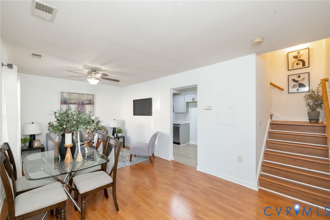 3520 East Richmond Road, Unit U106 Richmond, VA 23223 - Photo 4 of 18 Dining space featuring light wood finished floors,