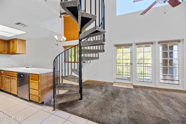 a view of an entryway with staircase