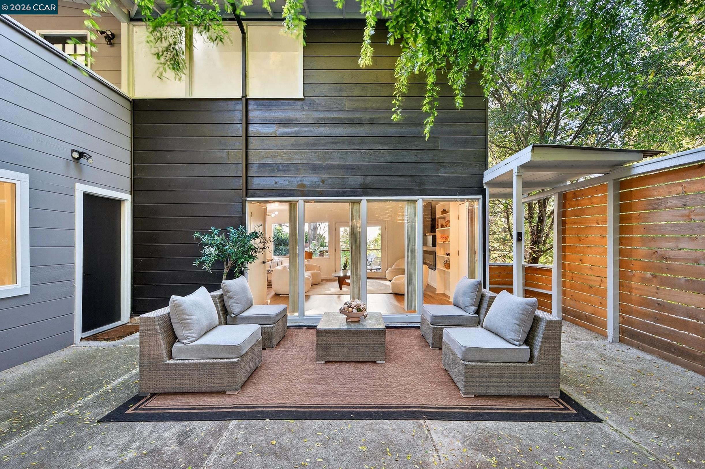230 Fairlawn Drive Berkeley, CA 94708 - Photo 31 of 58 a outdoor living space with patio furniture and potted plants