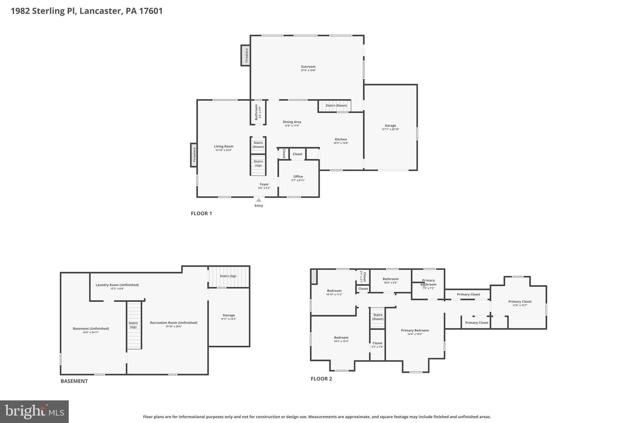 1982 Sterling Place Lancaster, PA 17601 - Photo 57 of 57 Floor Plans