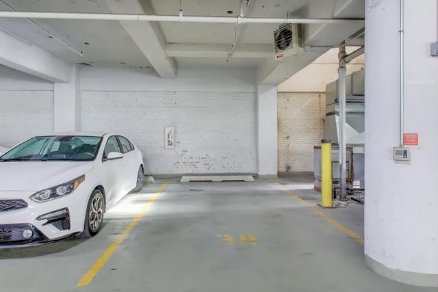 a view of parking garage