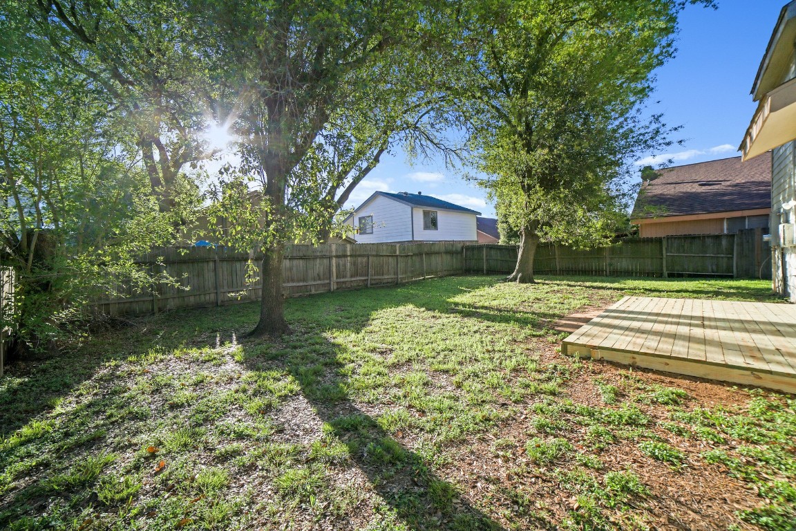 12323 Split Rail Lane Houston, TX 77071 - Photo 28 of 29 a backyard of a house with lots of green space
