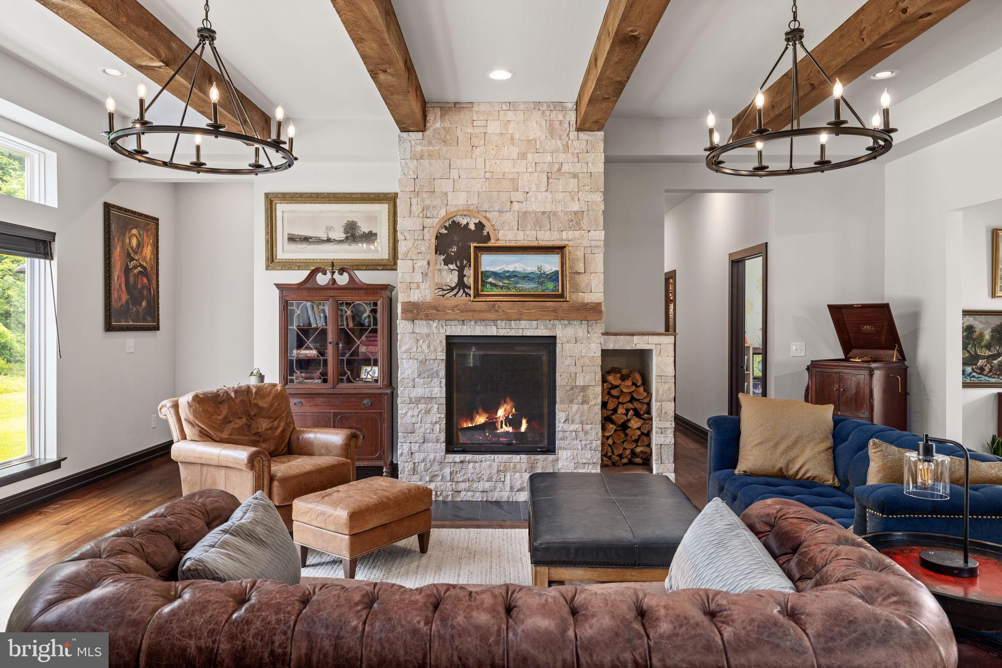 9493 Route 235 Beavertown Pa Beavertown, PA 17813 - Photo 26 of 79 Great Room / Fireplace