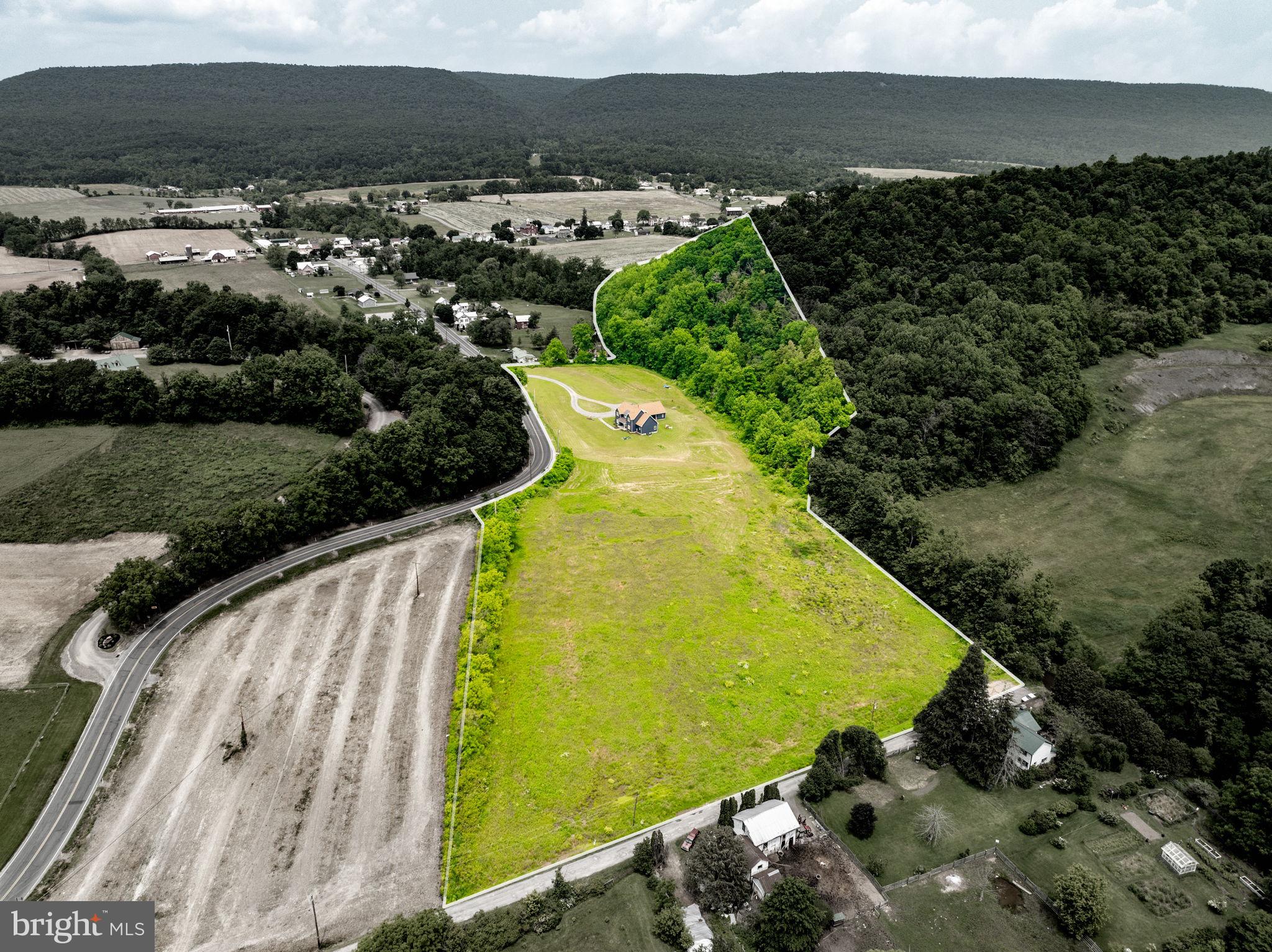 9493 Route 235 Beavertown Pa Beavertown, PA 17813 - Photo 66 of 79 Drone -- Property Highlighted